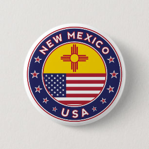 Nieuw Mexico Ronde Button 5,7 Cm