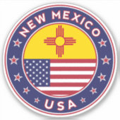 Nieuw Mexico Sticker (Voorkant)