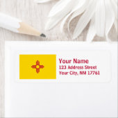 Nieuw Mexico Vlag Terugkeer Adres Labels (Insitu)