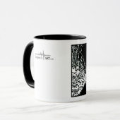 NIEUW! mok "Cochlear Duct" Block Print (Voorkant links)