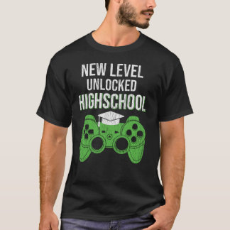 Nieuw Niveau Ontgrendeld Geschenk voor Middelbare T-shirt