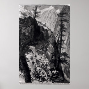 Nieuw ontdekte mijnen in de Rocky Mountains Poster