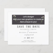 NIEUW! ONTWERP EIGEN TROUWEN Save The Date vanaf 0 (Voorkant / Achterkant)