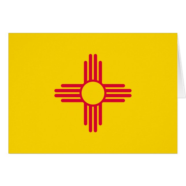 Nieuw ontwerp van de vlag van New Mexico decor (Voorkant Horizontaal)