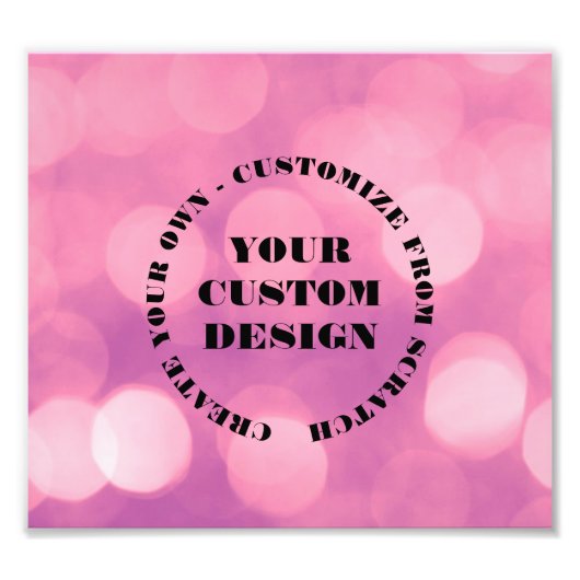 Nieuw ontwerp van Scratch Creëer Uw Eigen Douane Foto Afdruk (Voorkant)