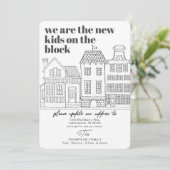 Nieuw op de Block City Moving Aankondiging (Staand voorkant)