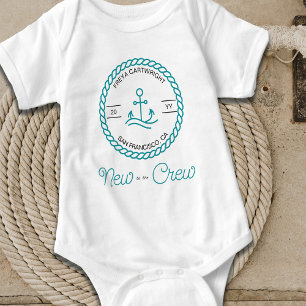Nieuw op de Nautical Blauwgroen Boat Anchor Custom Romper