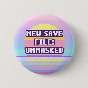 Nieuw opslagbestand: Ontgemaskerde neurodivergente Ronde Button 5,7 Cm