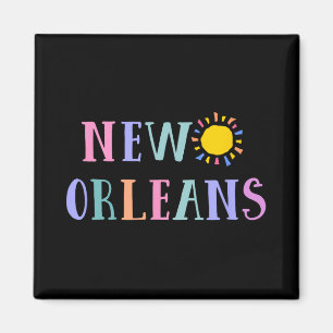 Nieuw-Orleans-souvenir voor mannen vrouwen jongens Magneet