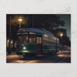 Nieuw-Orleansansichtkaart van de Streetcar Briefkaart