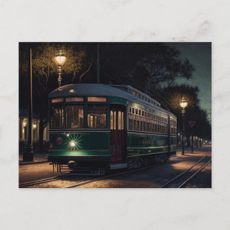 Nieuw-Orleansansichtkaart van de Streetcar Briefkaart