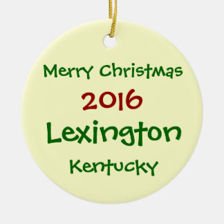 NIEUW ORNMENT LEXINGTON KENTUCKY CHRISTMAS VAN 201 KERAMISCH ORNAMENT