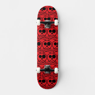 NIEUW - Pastel Cartoon Schedel Skateboard
