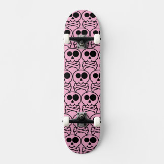 NIEUW - Pastelkleurige Cartoon Schedel Skateboard