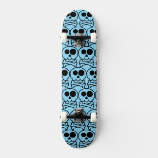 NIEUW - Pastelkleurige Cartoon Schedel Skateboard