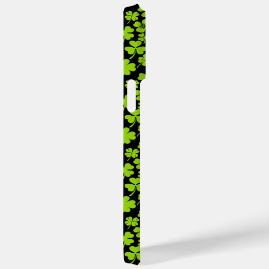 Nieuw patroon.Omkleverbladeren 01 Zwarte BG Case-Mate iPhone Case (Achterkant / Rechts)