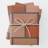 Nieuw patroon voor wandontwerp voor bakstenen inpakpapier vel (In situ)