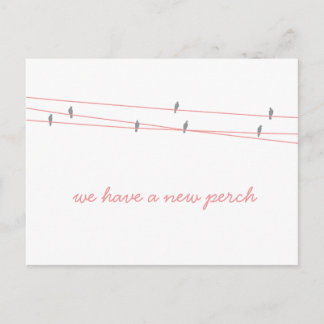 Nieuw Perch Change of Address Briefkaart
