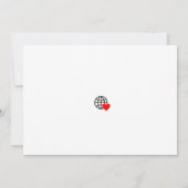 Nieuw Personaliseer Tekst Logo Flat Invitation Kaart (Achterkant)