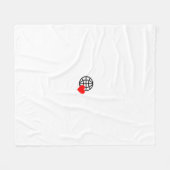 Nieuw personaliseer Tekst Logo Fleece Deken (Voorkant (Horizontaal))