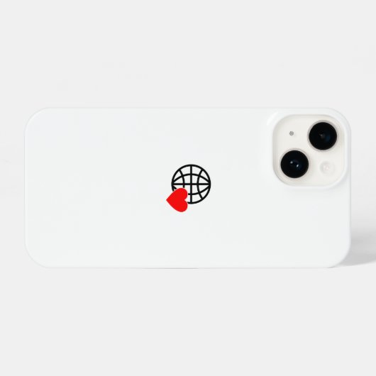 Nieuw personaliseer Tekst Logo iPhone 14 iPhone Hoesje (Achterkant horizontaal)