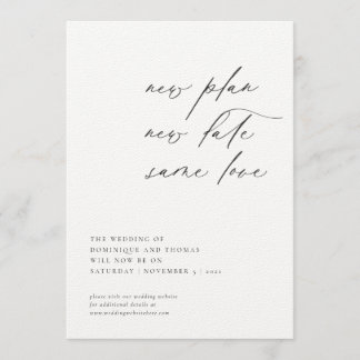 Nieuw plan nieuwe datum dezelfde liefde veranderin kaart