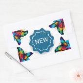 NIEUW RECHTHOEKIGE STICKER (Envelop)