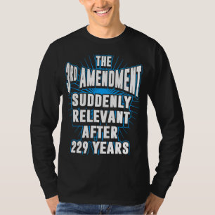 Nieuw relevant Derde amendement T-shirt