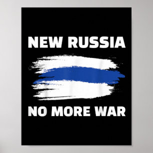 Nieuw Rusland Geen oorlog meer Russische anti-oorl Poster