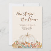 Nieuw Seizoen Nieuw Huis Herfst Pompoen Bewegen Aankondiging (Voorkant)