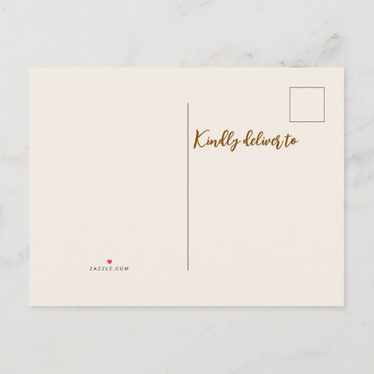 Nieuw Seizoen Nieuwe Home Herfst Beweging Aankondi Aankondigingskaart (Achterkant)