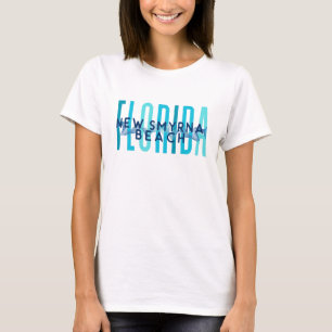 Nieuw Smyrna Beach Florida (Ocean Wave) T-shirt