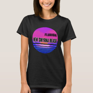  Nieuw Smyrna Beach Vaporwave Florida T-shirt