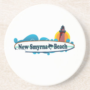 Nieuw Smyrna Beach. Zandsteen Onderzetter