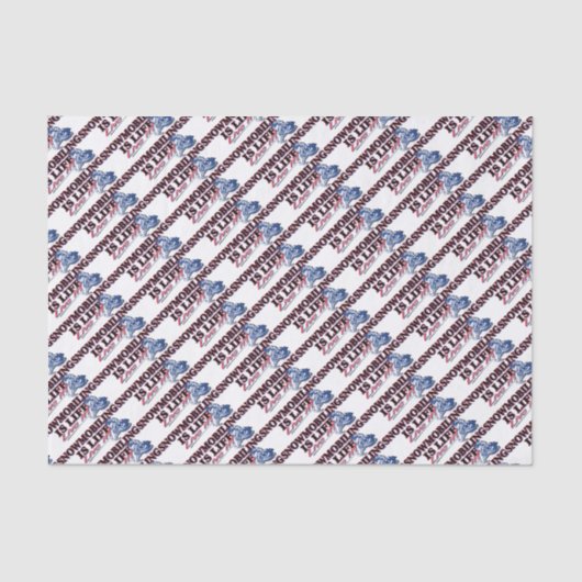 NIEUW-SNOWMOBILING-IS-LEVEN TISSUEPAPIER (Voorkant)