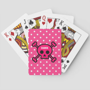 NIEUW! Speelkaarten - Skull Botten (naam toevoegen