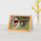 Nieuw startpunt gefeliciteerd, Humor Kaart (Gele Bloem)