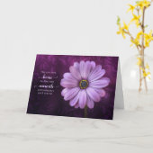 Nieuw startpunt gefeliciteerd Paars Daisy Kaart (Gele Bloem)