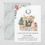 Nieuw startpunt voor de Feestdagen die de aankondi Aankondiging (Voorkant / Achterkant)