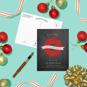 Nieuw startpunt voor de Feestdagen   Modern Chalkb Aankondigingskaart