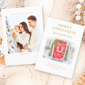 Nieuw startpunt voor de rode Waterverf van de Fees Feestdagenkaart