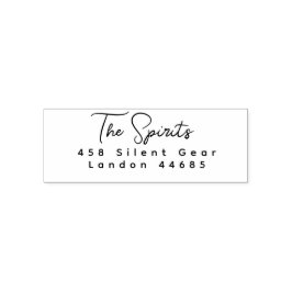 NIEUW Stijlvol Script Retouradres Self-Inking Sta Zelfinktende Stempel