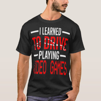 Nieuw t-shirt voor rijbewijs dat is geleerd om af 
