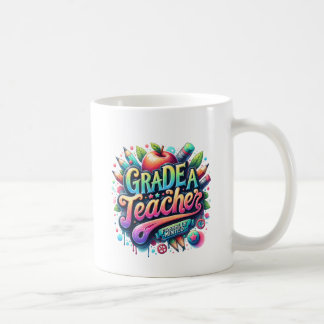 Nieuw Teacher Afstuderen Gift, Grade A Teacher! Koffiemok
