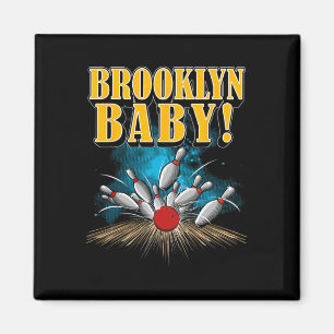 Nieuw Ten Pin Brooklyn Baby Funny Bowler en Bow Magneet