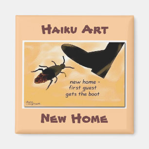 NIEUW THUIS HAIKU ART MAGNET MAGNEET