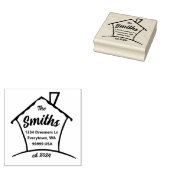 Nieuw Thuis Rubberstempel (Gestempeld)