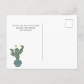 Nieuw thuis voor kerstcadeautjes, tuinsterren aankondigingskaart (Achterkant)