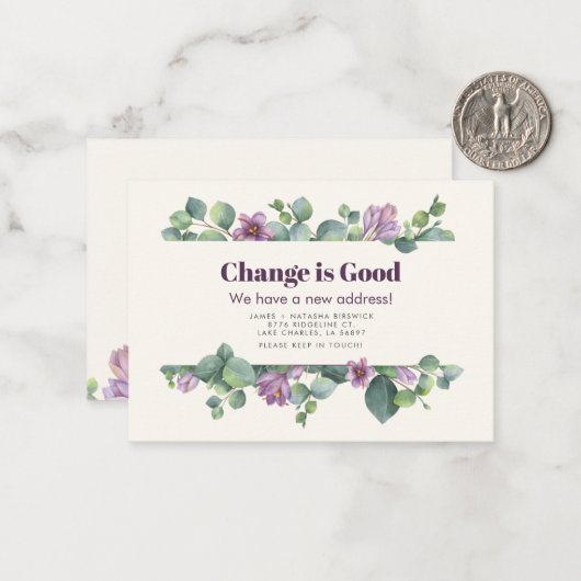 Nieuw thuisadres Aankondiging voor verplaatsing va (Voorkant / Achterkant in situ)