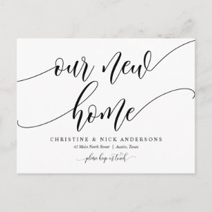 Nieuw thuisadres, Briefkaart kennisgeving verplaat